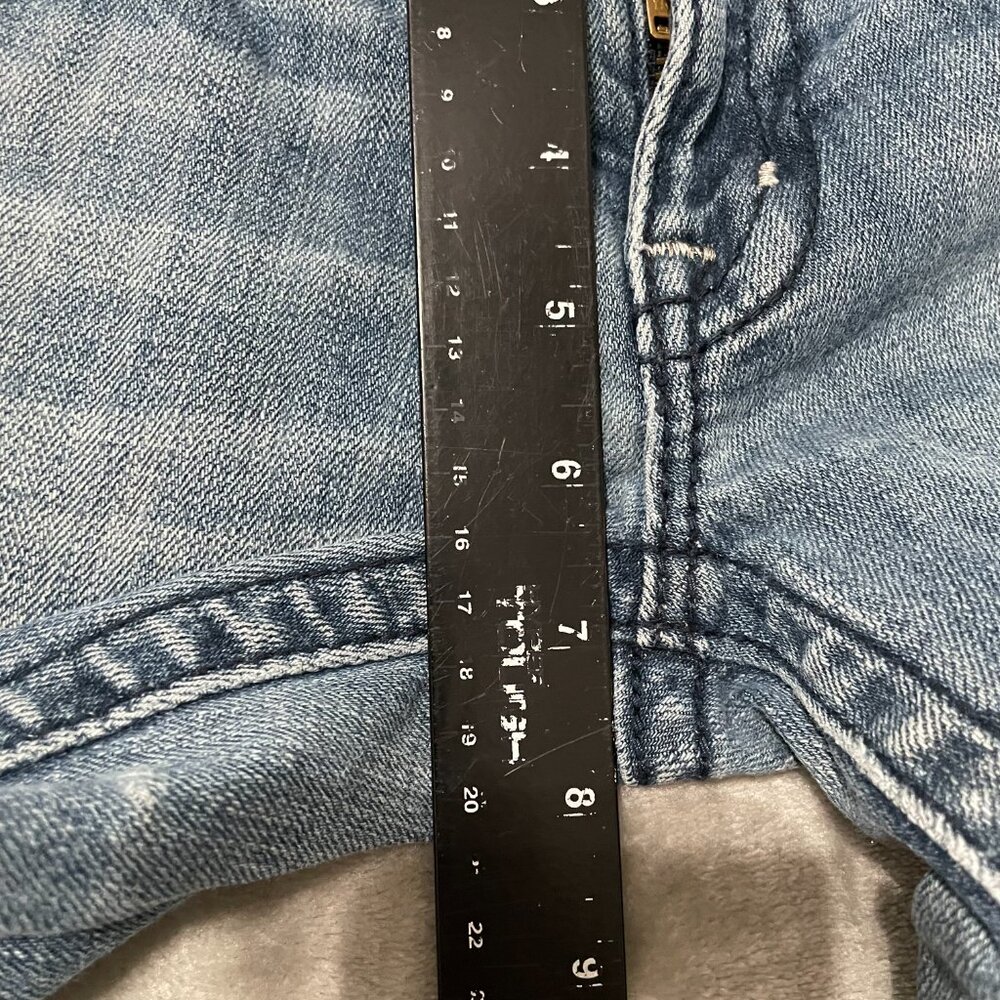 Miss Me Boot Cut Jeans with Embellished Back Pockets - Light Blue Denim - Picture 13 of 14